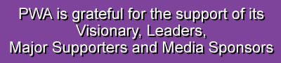 PWA is grateful for the support of its Visionary, Leaders, Major Supporters and Media Sponsors