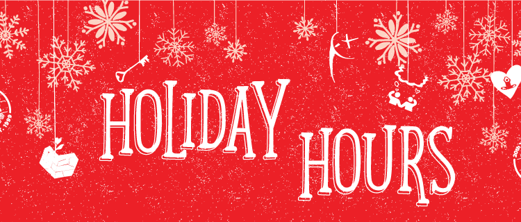 2017 Holiday Hours